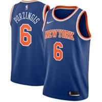 New York Knicks Jersey Kid's Nike NBA Icon Top - Porzingis 6 - New - 14-16 Years Regular