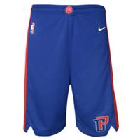 Detroit Pistons Kid's Shorts NBA Nike Icon Swingman Shorts - New - 8 Years Regular