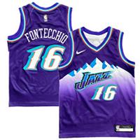 Utah Jazz Kid's Jersey NBA Nike Classic Jersey - Fontecchio - New - 8 Years Regular
