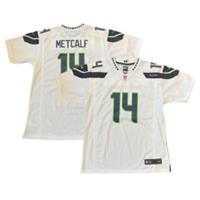 Seattle Seahawks NFL Jersey Kid's Nike Road Top - Metcalf 14 - New - 14-16 Years Oversized