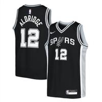 San Antonio Spurs Jersey Kid's NBA Nike Icon Top - Aldridge 12 - New - 18-20 Years Regular