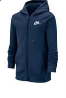 Nike Blue Fleece Tracksuit Jacket Junior Age 13/XLarge (RefX18)