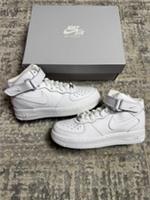 Size 3.5 - Nike Air Force 1 Mid (GS) Triple White DH2933 111