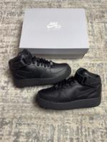 Size 3 - Nike Air Force 1 Mid Triple Black (GS) DH2933 001