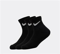 NEW Nike Children's Black Ankle Cotton Socks Kids Junior - 3 Pairs
