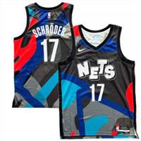 Brooklyn Nets Kid's Jersey (Size 18-20y) NBA Nike City 23/24 - Schroder - New - 18-20 Years Regular