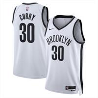 Brooklyn Nets Kid's Jersey (Size 10-12y) NBA Nike Association - Curry 30 - New - 10-12 Years Regular