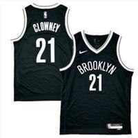 Brooklyn Nets Kid's Jersey (Size 10-12y) NBA Nike Icon Jersey - Clowney - New - 10-12 Years Regular