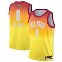 NBA All Star Jersey (Size 18-20y) Nike 2023 Orange Top - Lillard 0 - New - 18-20 Years Regular