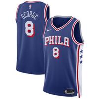 Philadelphia 76ers Kid's Jersey NBA Nike Icon Top - George - New - 18-20 Years Regular