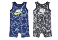 Nike Baby Romper Bodysuit Sleeveless Summer Outfit | Newborn - 12M | Blue/Black