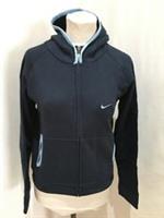 Nike Girls Hoodie Size L Nike Swoosh 2002 Full Zip Navy Sports Sweatshirt NWT