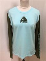 Nike ACG Long Sleeve T-Shirt Womens Sz XL (UK 16/18) Blue/Green Crew Top BNWT - XL Regular