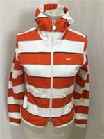 Nike Hoodie Womens Size XS (UK 6/8) Full Zip Orange/White 2007 Sweatshirt BNWT