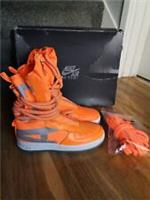 Nike SF Air Force 1 High mens trainers, size 6.5 UK Total Orange RARE AA1128 800