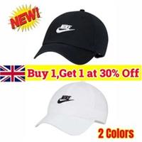 NIKE Baseball Caps Swoosh Metal Logo Sports Adjustable Hats Unisex