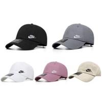 Nike Baseball Hat Adjustable Golf Cap Unisex Sunscreen Breathable Cap Side Logo