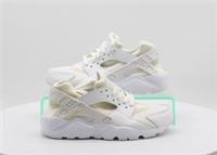 NIKE AIR HUARACHE GS YOUTH JUNIOR TRAINERS WHITE PLATINUM RRP £80 AD