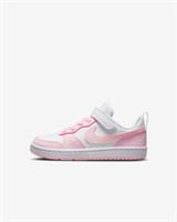 Nike Court Borough Low Recraft Younger Girls Shoes in White/Pink / UK1 US1.5Y