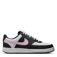 Nike Womens Court Vision Low Next Nature Trainers - White/Black/Pink / UK7 EU41