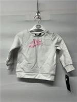 Babies Nike White Pink Logo Jumper Size 18 Months Brand New