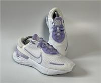 Nike Renew Run 4 Trainers White And Purple Gym Shoes Jogging Running Size 5.5 UK