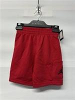 Boys Nike Jordan Red Fleece Shorts Size 4-5 Years Brand New