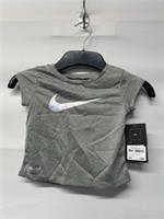 Babies Nike Dri Fit Grey Swoosh T-Shirt Size 24 Months Brand New