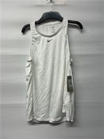 Womens Nike One Dri Fit White Tank Top Size 16 (XL) Brand New