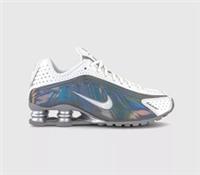 Nike Shox R4 Trainers White Metallic Sneakers IB7703-100 UK 3 4 5 6 7 8