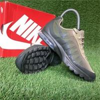 BNWB BOYS GIRLS NIKE AIR MAX INVIGOR KHAKI GREEN TRAINERS SIZE 5 (228)