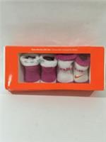 Nike Baby Bootie Gift Set Girls Size Uk 1/2 - 2 Pink/White 2 Pairs Set New