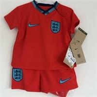Baby England Nike Football Kit 6-9 Months Red And Blue Full Kit New With Tags