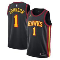 Atlanta Hawks Kid's Jersey (Size 14-16y) NBA Jordan Statement - Johnson 1 - New - 14-16 Years Regular