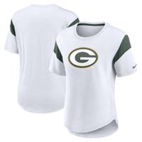 Green Bay Packers T-Shirt (Size S) Women's Nike Slub Fashion Top - New - S Regular