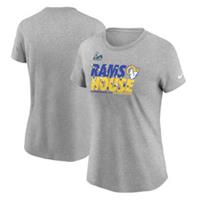 Los Angeles Rams T-Shirt (Size M) Women's NFL Nike Grey Super Bowl Top - New - M Regular