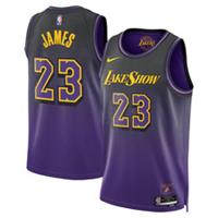 Los Angeles Lakers Jersey (Size 14-16Y) Kid's Nike CIty Top - James - New - 14-16 Years Regular