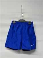 Boys Nike Swim Blue Logo Shorts Size 11-12 Years (Large) Brand New
