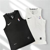 Mens White Black Nike Pro Combat Dri-Fit Compression Sports Vest Size - M Regular