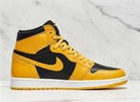 Nike 1 Retro High Pollen Yellow Black 555088-701 Mens Uk 8.5 Trainers Sneakers