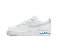 NIKE AIR FORCE 1 '07 WHITE/LASER BLUE LEATHER TRAINERS RRP £125.00