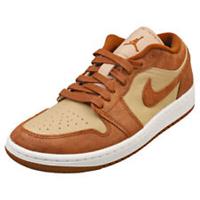 Nike Air Jordan 1 Low Se Womens Casual Trainers in Brown Coffee