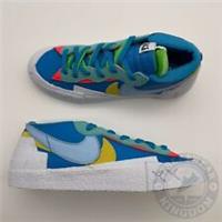 Nike x Sacai x Kaws Blazer Low Blue Shoes UK 8 EU 42.5 US 9 DM7901 400