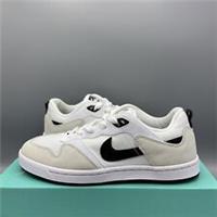 Nike SB Alleyoop Trainers White Black Grey Suede Casual Shoes UK 4.5 EU 37.5