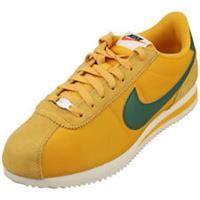 Nike Cortez Womens Fashion Trainers in Yellow Green