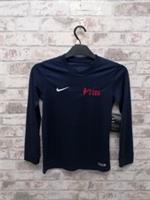 Nike FHS Shirt Boys 10-12 yrs Black Dri Fit Long Sleeve Activewear Sports.