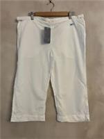 Womens Nike Vintage Nylon White Long Crop Shorts - Size Large - New With Tags - L Regular