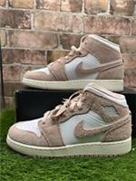 New Nike Air Jordan 1 Low Mid (Gs) White/pink Fn7432 161 Uk 5.5 With Box
