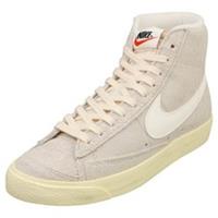 Nike Blazer Mid 77 Vintage Womens Fashion Trainers in Light Bone