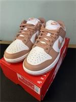 NIKE Dunk Low Women's White/Pink Sneakers Trainers DD1503-118 UK 4.5 NO BOX LID